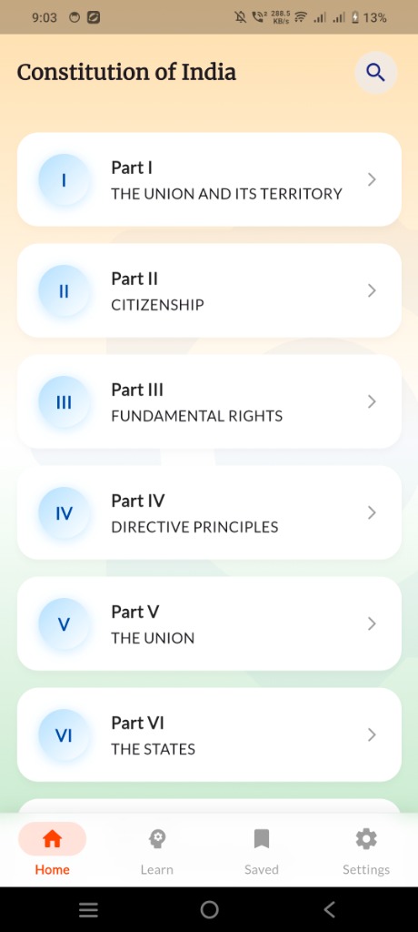 Constitution Pro App Screenshot